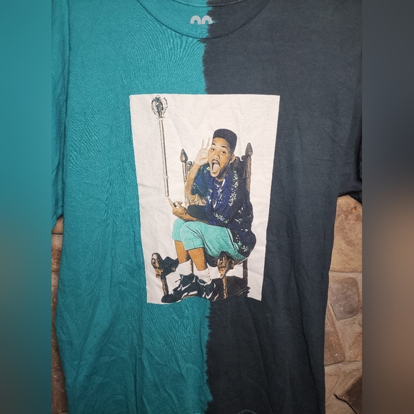 90s legends blue and black Prince of Bel Air shirt - Picture 2 of 3